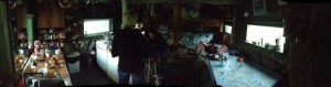 Distorted but still cool panoramic inside the original cabin