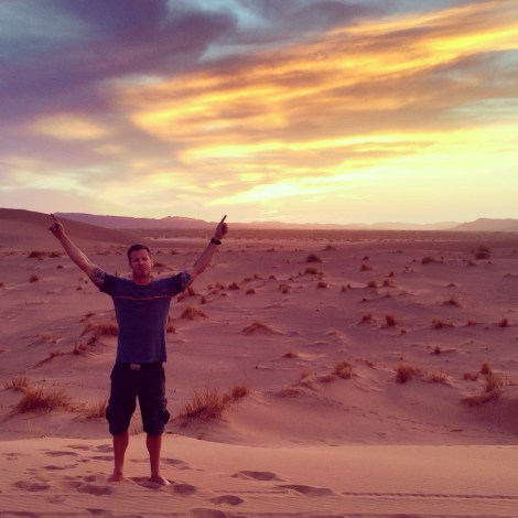 Eric sunset Sahara