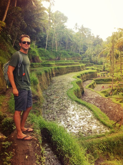 Our buddy Nick at the Tagalalang Rice Patty Fields